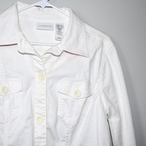 Liz Claiborne White Jacket - L